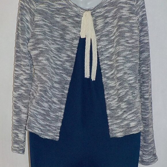Entro sweater top sz S navy NWT - Picture 4 of 5